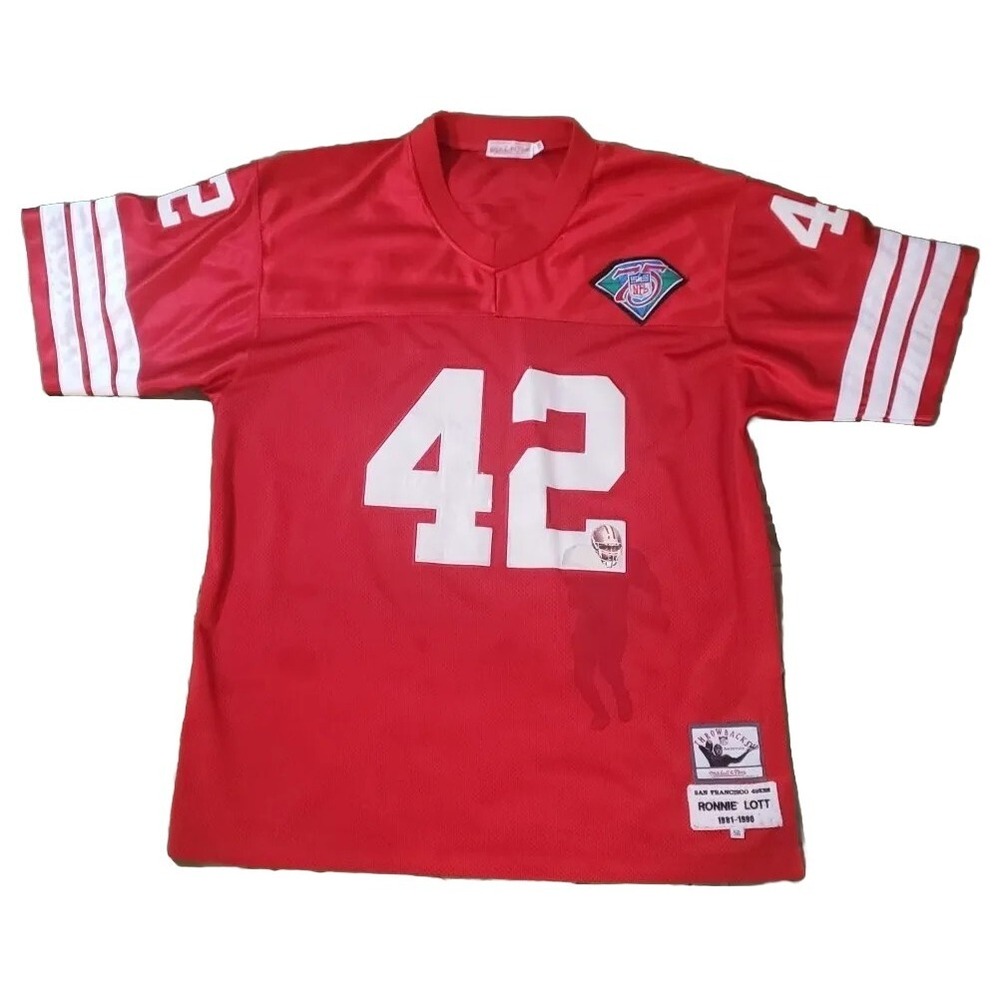 San Francisco 49ers Jersey Ronnie Lott Size 56 2XL/XXL Mitchell & Ness Throwback